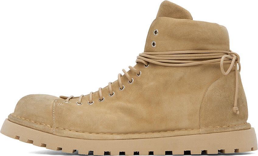 Marsèll Beige Gomme Pallottola Pomice Boots - Picture 3