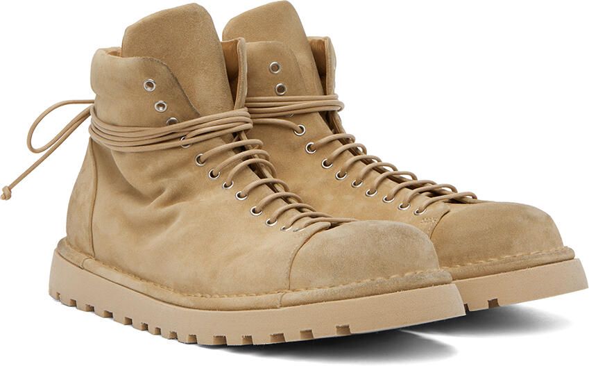 Marsèll Beige Gomme Pallottola Pomice Boots - Picture 2