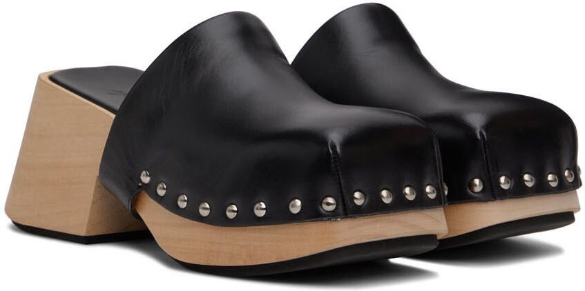 Marsèll Black Bottone Clogs - Picture 2