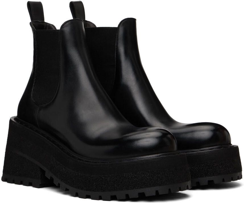 Marsèll Black Carretta Chelsea Boots - Picture 3