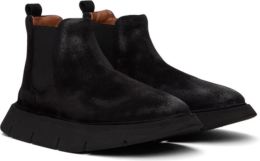 Marsèll Black Intagliata Suede Ankle Boots - Picture 2