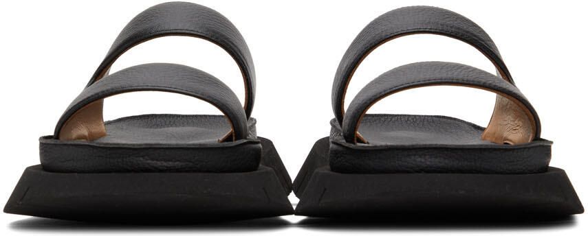 Marsèll Black Intagliato Sandals - Picture 3
