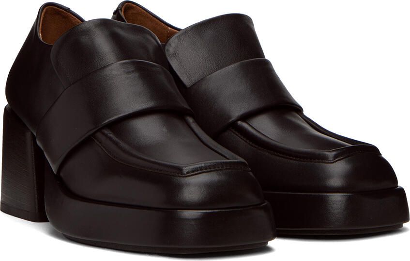 Marsèll Black Plattino Platform Loafers - Picture 2