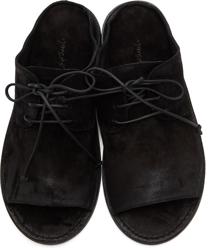 Marsèll Black Suede Sandalaccio Sandals
