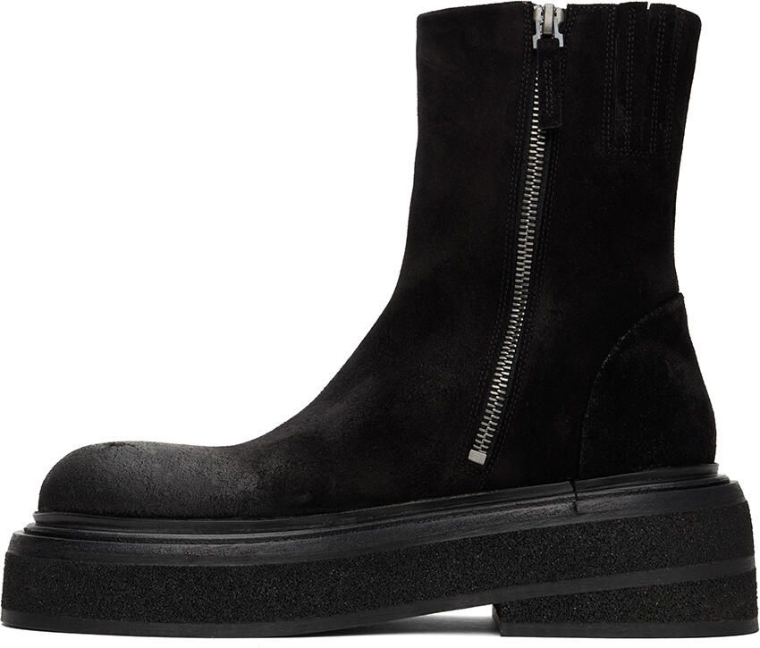 Marsèll Black Suede Zuccone Boots - Picture 3