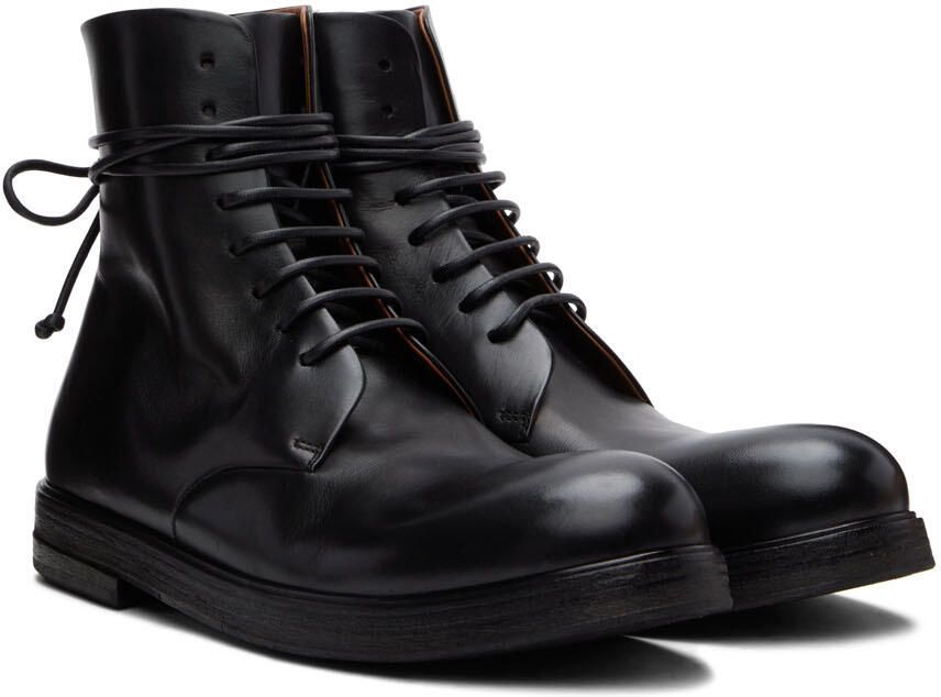 Marsèll Black Zucca Zeppa Lace-Up Boots - Picture 2