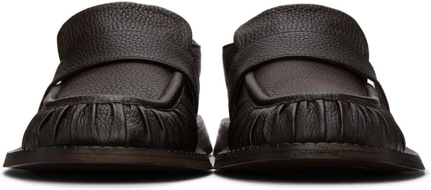 Marsèll Brown Alluce Gathered Loafers