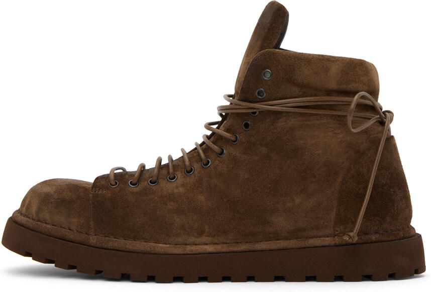 Marsèll Brown Suede Lace-Up Boots - Picture 2