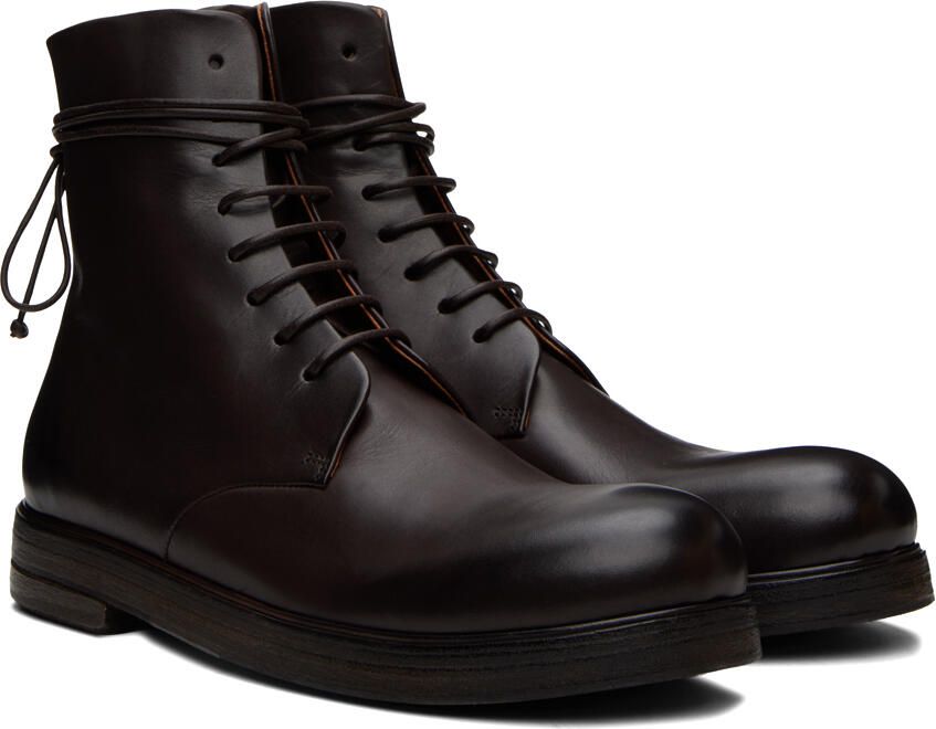Marsèll Brown Zucca Zeppa Lace-Up Boots - Picture 2