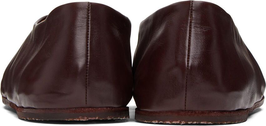 Marsèll Burgundy Zucca Zeppa Slippers