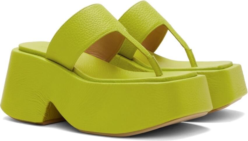 Marsèll Green Zeppo Infradito Wedge Sandals - Picture 2