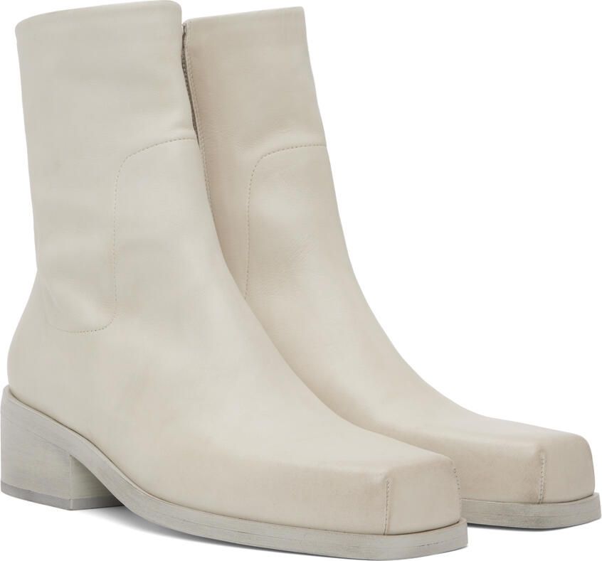 Marsèll Off-White Cassello Boots - Picture 1