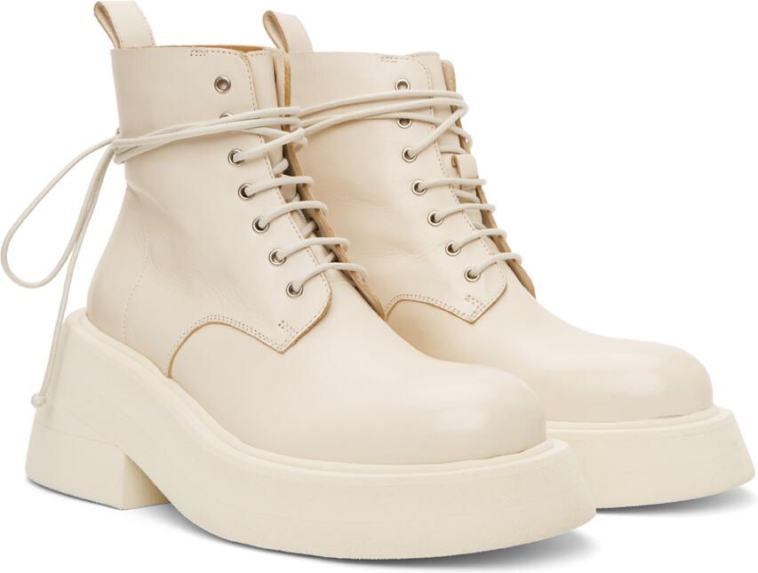 Marsèll Off-White Microne Ankle Boots - Picture 3