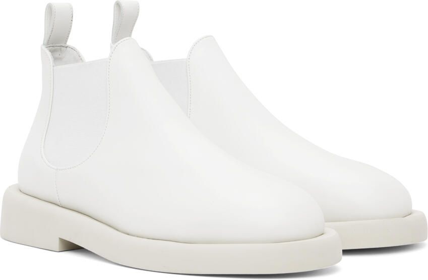 Marsèll White Gomme Gommello Chelsea Boots - Picture 2