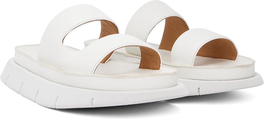 Marsèll White Intagliato Sandals - Picture 4