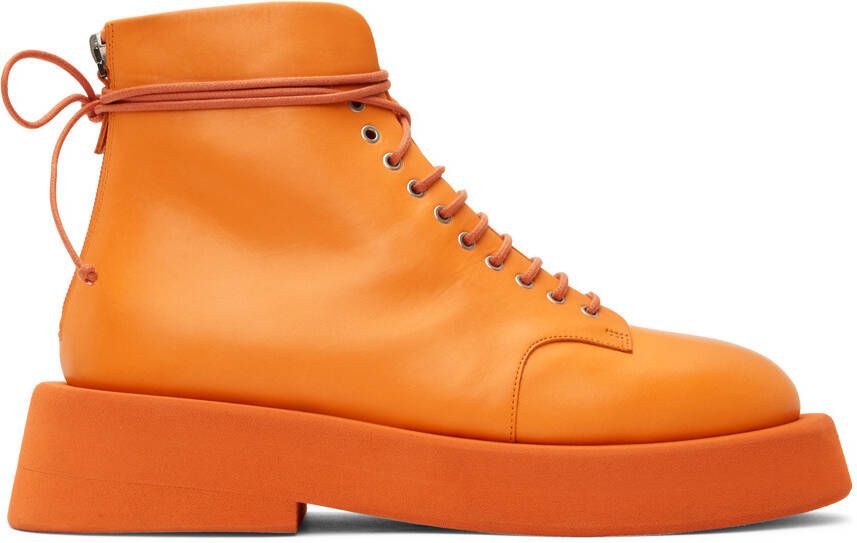 Marsèll Orange Gomme Gommelone Lace-Up Boots