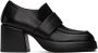 Marsèll SSENSE Exclusive Black Plattino Mocassino Heels - Thumbnail 1