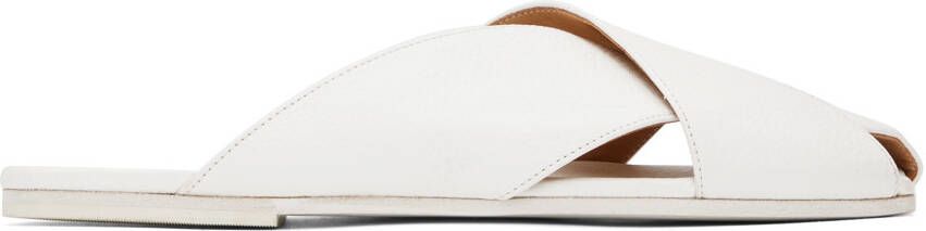 Marsèll White Spatola Sandals