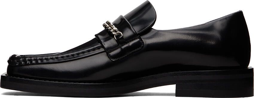 Martine Rose Black Square Toe Loafers - Picture 3