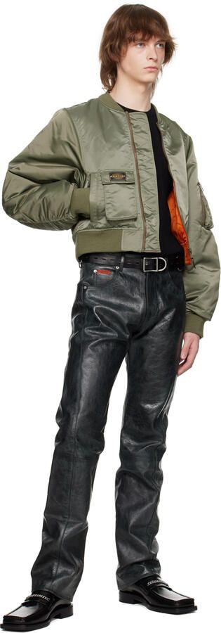 Martine Rose Black Square Toe Loafers - Picture 3