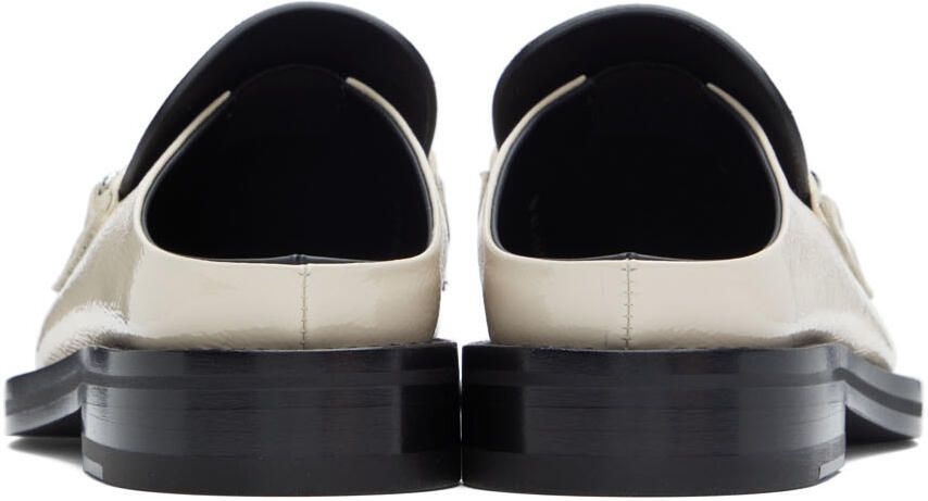 Martine Rose Off-White Square Toe Loafers