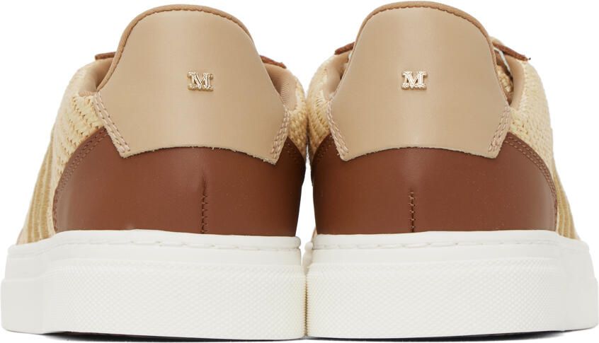 Max Mara Beige & Brown Taba Sneakers