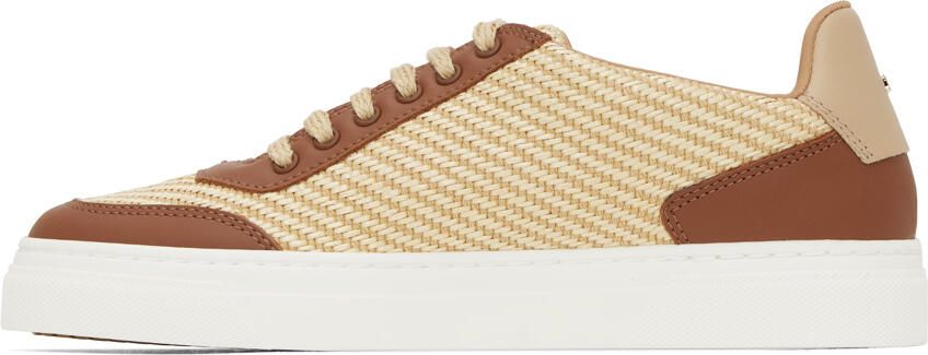 Max Mara Beige & Brown Taba Sneakers - Picture 3