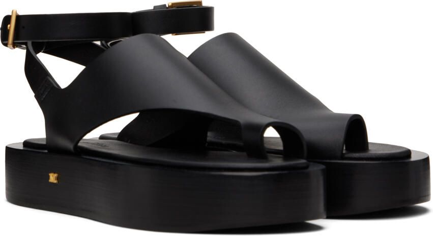 Max Mara Black Deauville Sandals - Picture 2