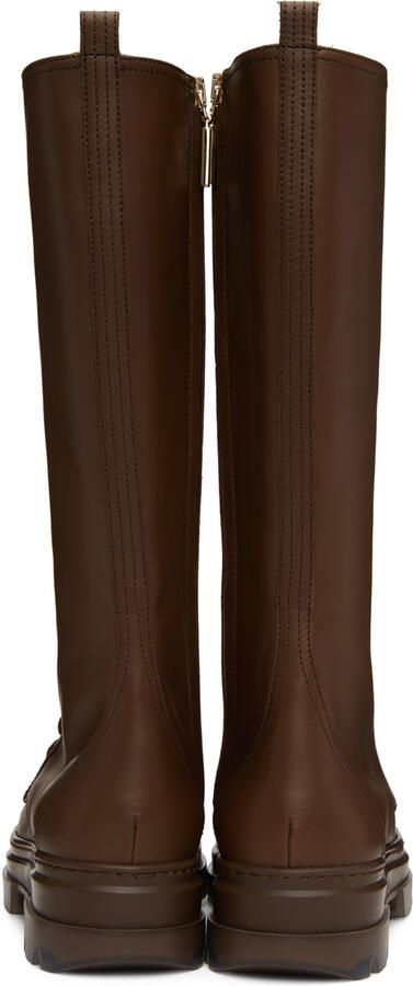 Max Mara Brown Calfskin Boots - Picture 3