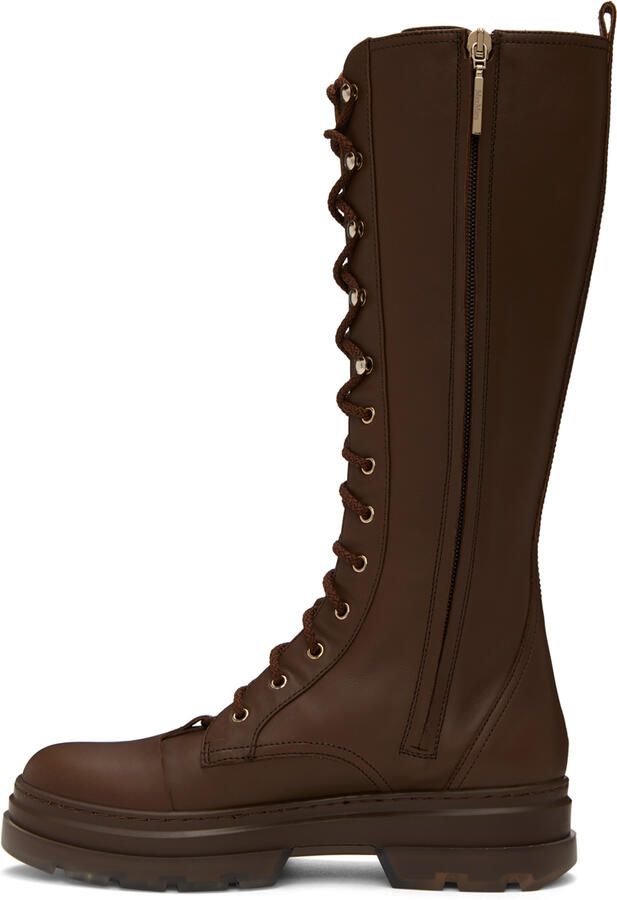 Max Mara Brown Calfskin Boots