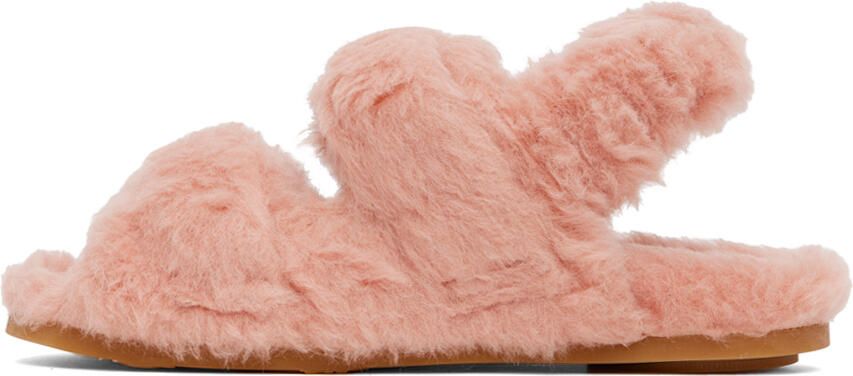 Max Mara Pink Teddy Sandals
