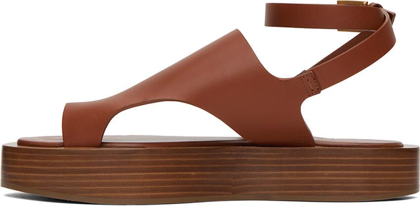 Max Mara Tan Deauville Sandals - Picture 3