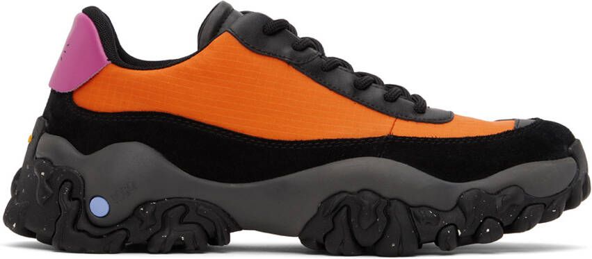 MCQ Black & Orange L11 Crimp Sneakers