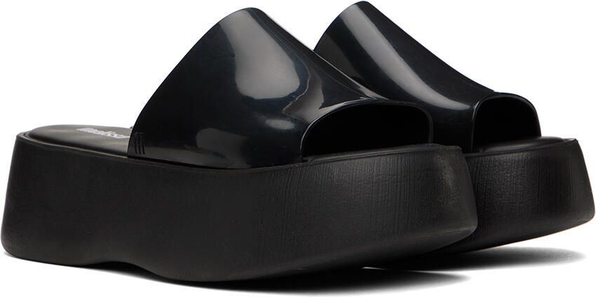 Melissa Black Becky Platform Slides - Picture 2