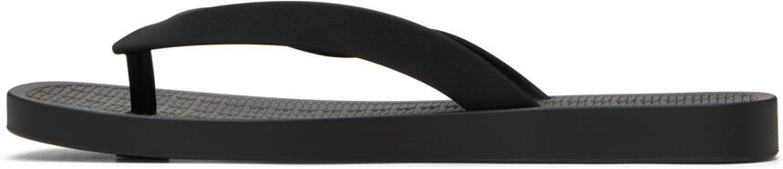 Melissa Black Sun Long Beach Flip Flops - Picture 4