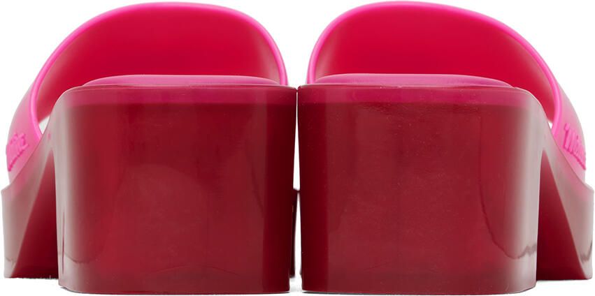 Melissa Pink Shape Mules