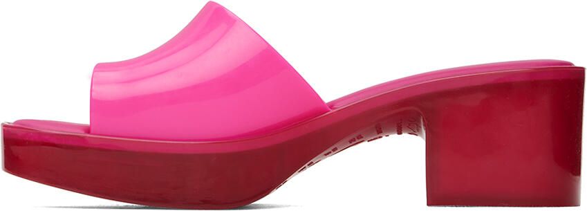Melissa Pink Shape Mules - Picture 3