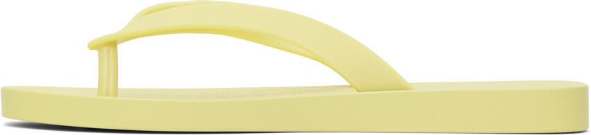 Melissa Yellow Sun Long Beach Flip Flops - Picture 4