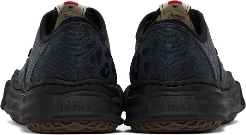 Miharayasuhiro Black Baker Leopard Sneakers