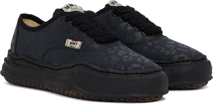 Miharayasuhiro Black Baker Leopard Sneakers - Picture 2