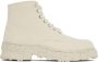 Miharayasuhiro White General Scale Past Lace-Up Boots - Thumbnail 1