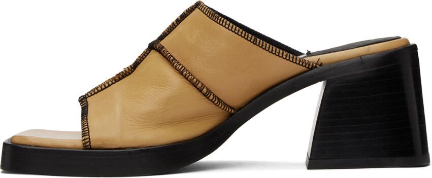 Miista Beige Mildred Heeled Sandals - Picture 3