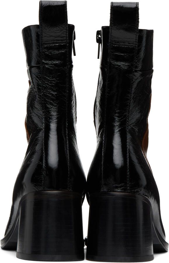 Miista Black & Brown Larisa Boots - Picture 3
