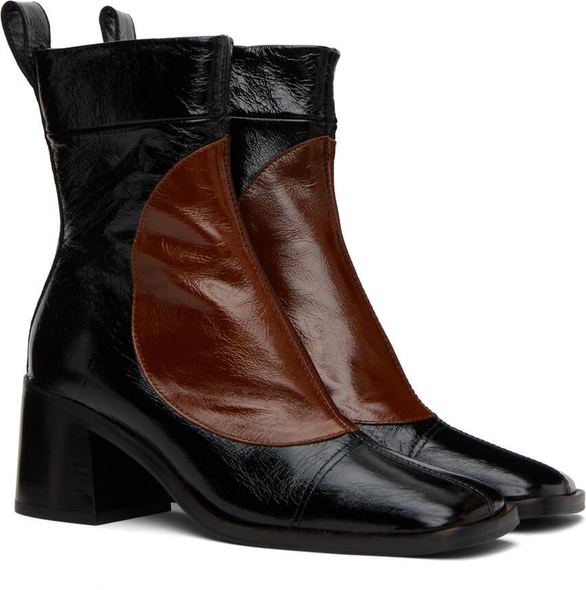 Miista Black & Brown Larisa Boots