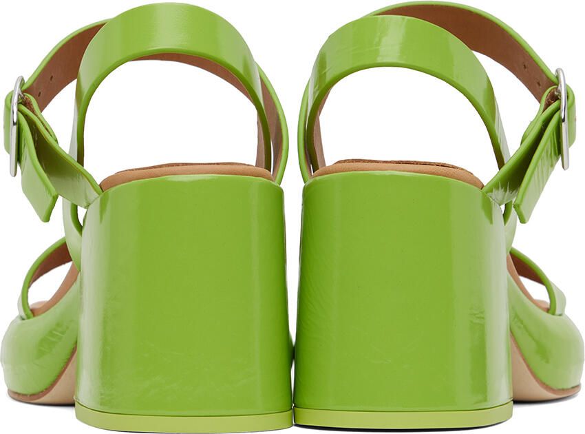 Miista Green Beverly Heeled Sandals