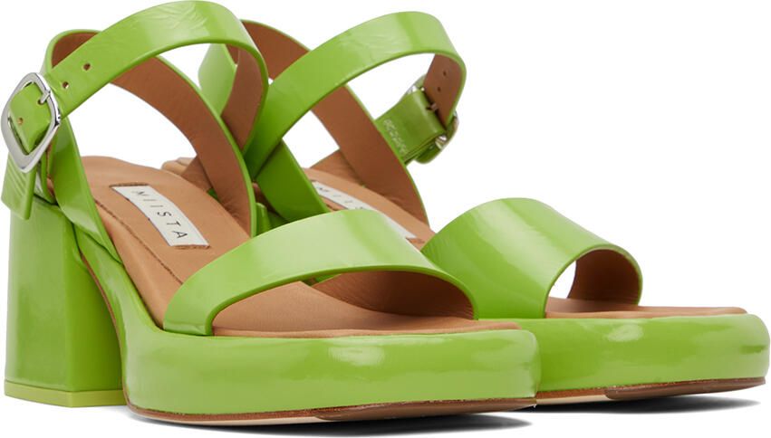 Miista Green Beverly Heeled Sandals - Picture 2