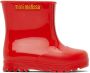 Mini Melissa Baby Red Mini Welly Boots - Thumbnail 1