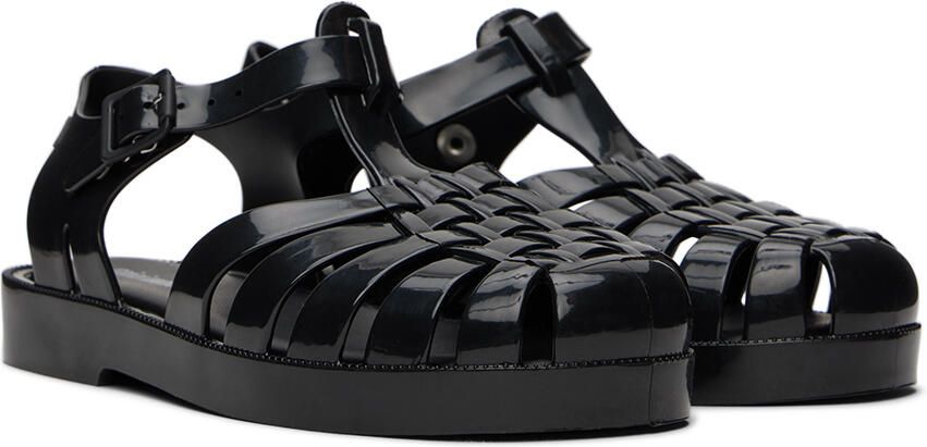 Mini Melissa Kids Black Possession Sandals - Picture 2