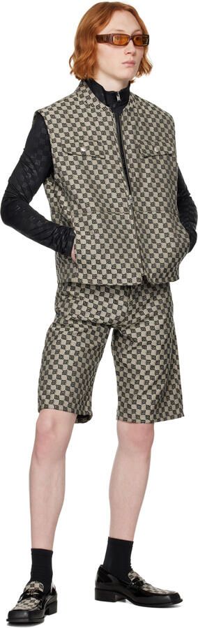 MISBHV Black & Beige Jacquard 'The Brutalist' Loafers - Picture 5