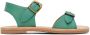 Misha & Puff Kids Green Double Buckle Sandals - Thumbnail 1